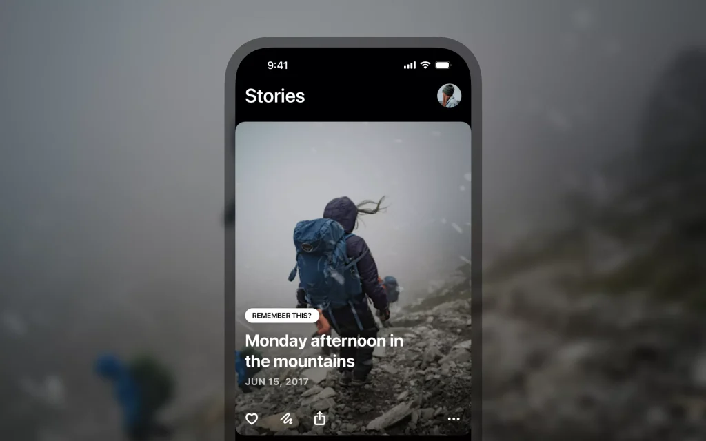 Real Networks' RealTimes mobile app app that selects and turns your best photos and videos into beautiful video stories called RealTimes stories. Creek and Pine
